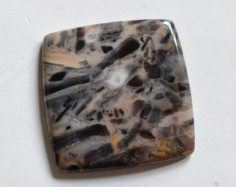 Big 117Cts Square Top Quality Natural Picasso Jasper Cabochon Picasso Jasper Stone Picasso Jasper Gemstone Loose Gemstone For Jewelry A6