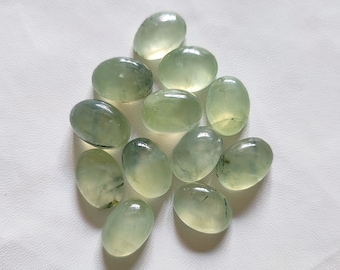 6Pcs From Same Lot Prehnite Cabochon Lot 14x10x6 MM Same Size&Shape Prehnite Gemstone Loose Prehnite Cabochon Top Clean Prehnite Stone P1