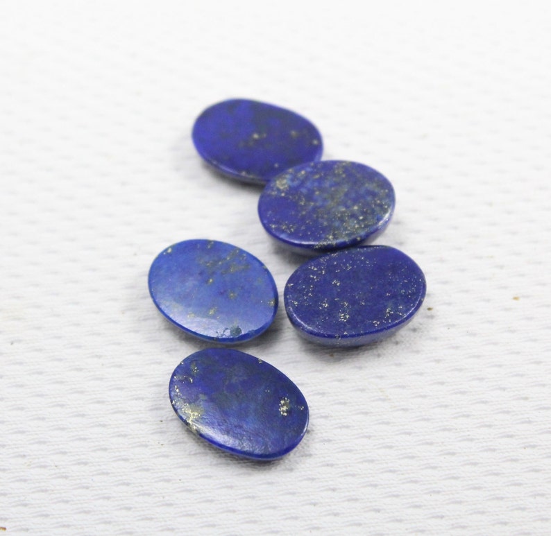5Pcs 16X11MM Natural Top Quality Lapis Lazuli Same Size Lot Cabochon Lapis Lazuli Hammered Smooth Polished Cab Wholesale Lapis Lazuli L5
