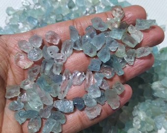 100 ct dal lotto trasparente di alta qualità acquamarina grezza miscela grezza lotto acquamarina cristallo acquamarina grezza cristallo curativo campione grezzo S3
