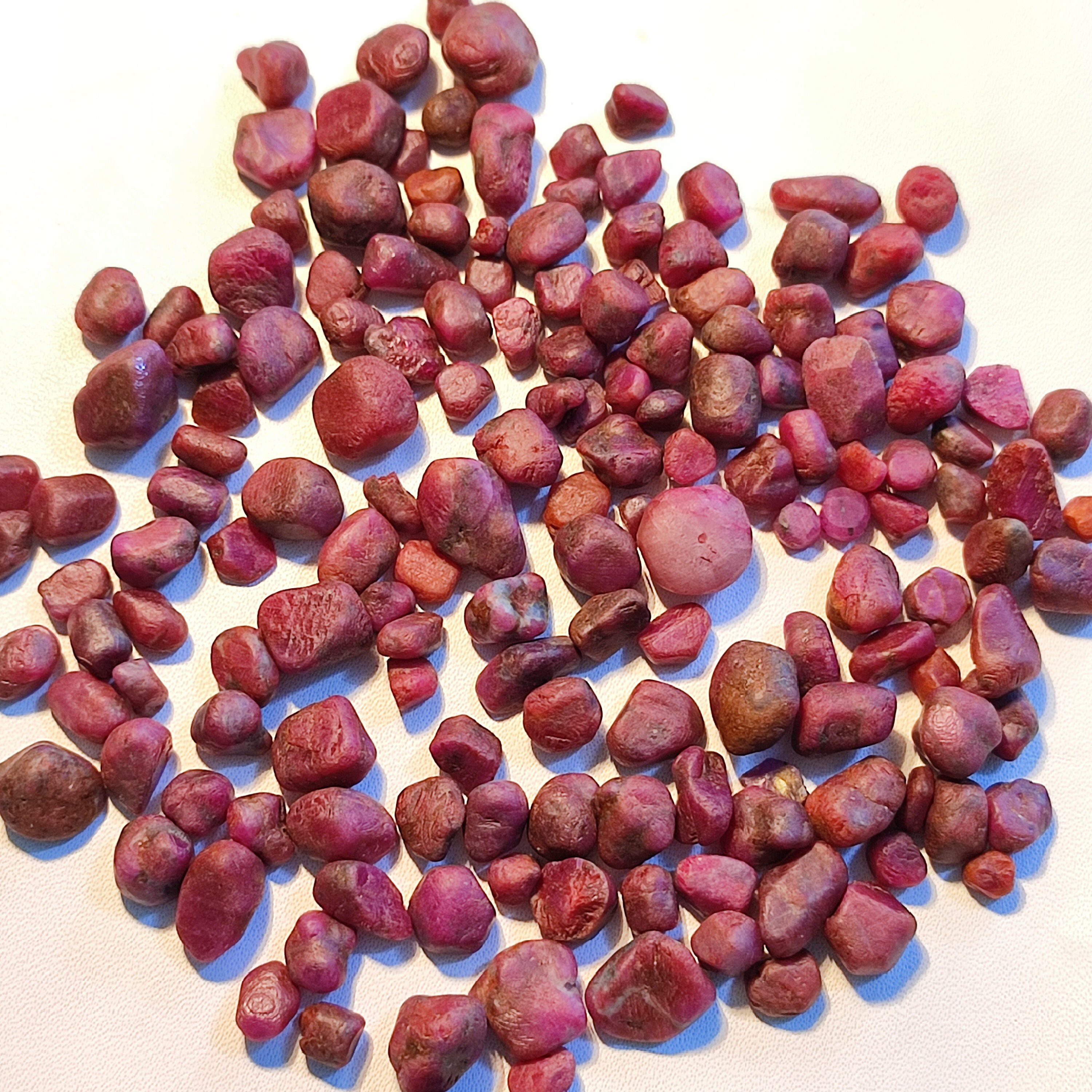 Naturally Occuring Ruby 100% Natural Ruby Raw 50cts From Same Lot Naturally Tumble Shape Ruby ...