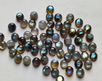 10Pcs From Same Lot 9X9MM From Same Lot Round Flashy Labradorite Cabochon Lot Loose Multi Labradorite Gemstone Cabochon Smooth Polished L50