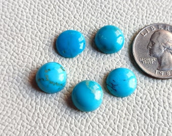 12-6MM Round Shape Lot, Arizona American Turquoise, Small Lot Of Natural Arizona Turquoise, December Birthstone, Loose Arizona Turquoise T10