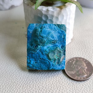 Big Rectangle AAA Quality Natural&Genuine Chrysocolla With Dendritic Malachite Druzy Gemstone For Making Jewelry C33