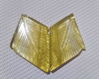 2 Stücke natürliche Fluorit Schnitzen Paar hochwertige Multi Farbe geschnitzt Fluorit 100 % natürliche Phantasie Form Fluorit geschnitzt Edelstein fürJewelryA25