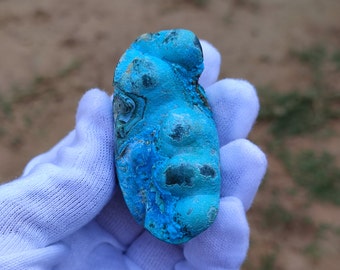 Top Quality Natural&Genuine Chrysocolla Druzy Gemstone Spicemen Chrysocolla Druzy For Making Jewelry C41