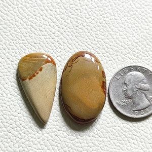 2Pcs Natural Imperial Jasper Cabochon Mix Shape Imperial Jasper Stone Loose Imperial Jasper Gemstone For Jewelry Making Top Quality JasperE6