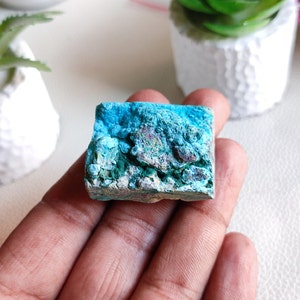 AAA Grade Quality Natural Earth Minded Chrysocolla With Dendritic Malachite Gemstone Druzy Home Decor C7