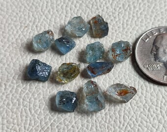 Natural Shape Fresh Moss Aquamarine Rough Lot, Moss Aquamarine For Making Jewelry, Unpolished Loose Moss Aquamarine A10