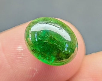 100% Natural Rare Green Apatite Cabochon Smooth Transparent Apatite For Making Jewelry Top Grade Apatite Gemstone