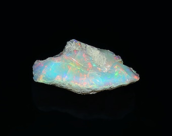 15Ct 01Pcs Top Quality Raw Natural Multi Fire Ethiopian Opal Rough Loose Ethiopian Opal Earth Minded Rough For Making Jewelry O28