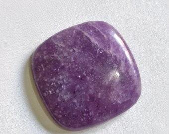 Seltene 48Cts Große Quadrat Schillernde Top Qualität 100% Natürlicher Lepidolit Cabochon Lose Edelstein zur Herstellung von Schmuck Lepidolit Edelstein A5