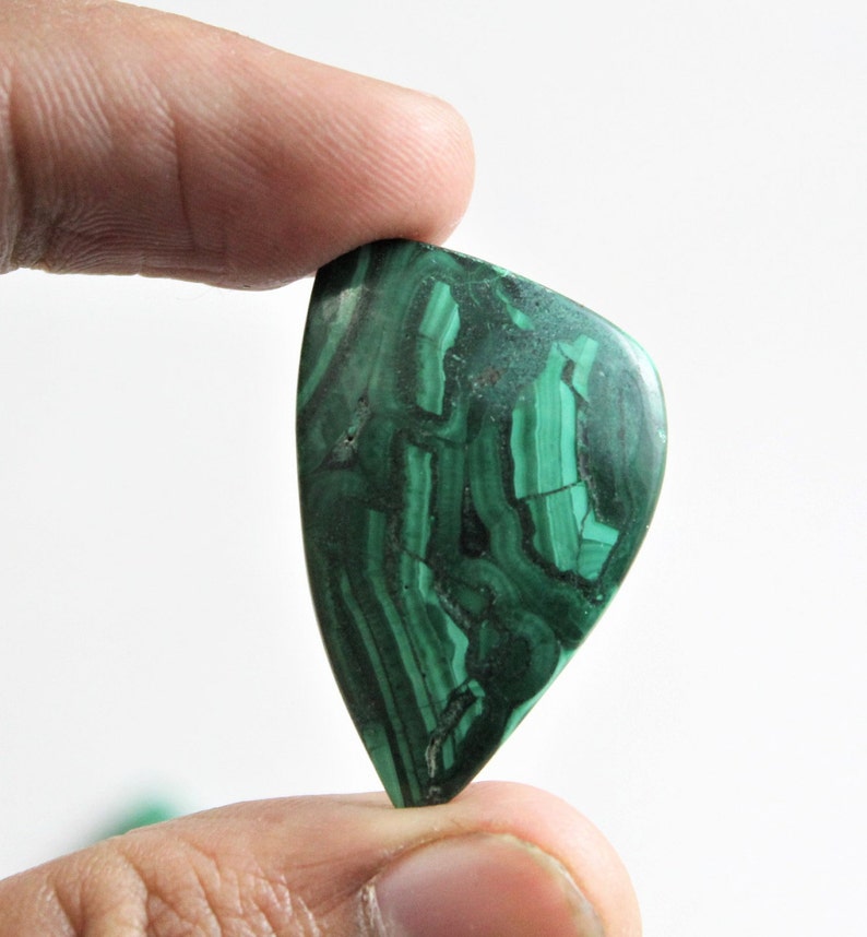 Natural Malachite Gem Cabochon Loose Gemstone Semi Precious Jewelry Making Malachite M2 3Pcs Mix shape Smooth Polished Designer Top AAAA