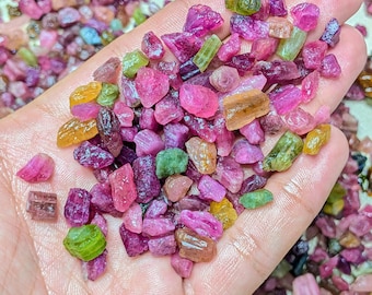 100Cts From Lot Natural Big Size Tourmaline Raw Pink Tourmaline Rough For Making Jewelry Earth Mined Fresh Tourmaline