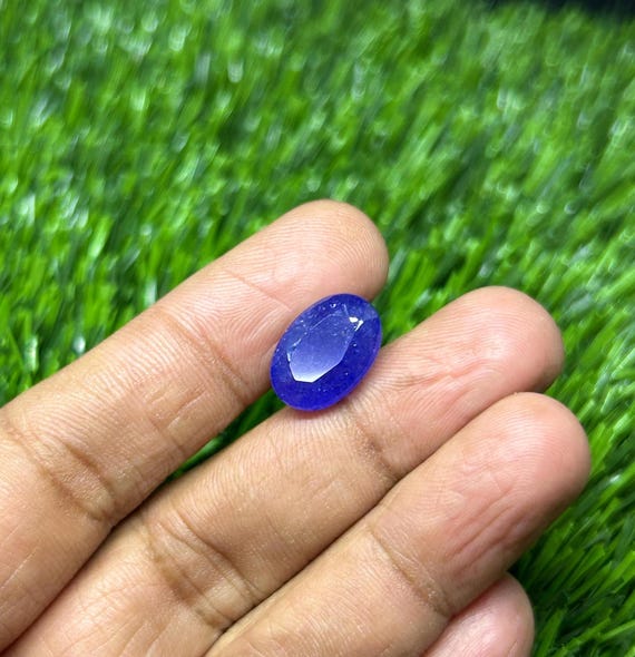 Oval Tanzanite Gemstone Carats Natural 14x10mm Gem for