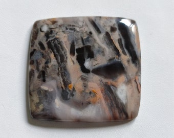 Big 117Cts Square Top Quality Natural Picasso Jasper Cabochon Picasso Jasper Stone Picasso Jasper Gemstone Loose Gemstone For Jewelry A2