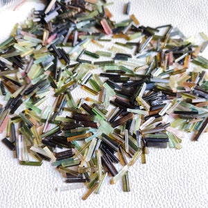 50 Carats From Lot Natural Clean Tourmaline Pencil Natural Shape Long Tourmaline Pencil Raw For Jewelry Making Tourmaline Raw Material T1