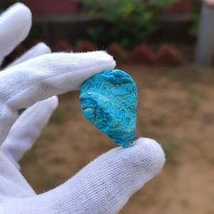 Beautiful Chrysocolla Malachite Specimen, Pear Chrysocolla Specimen Druzy Gemstone, Healing Crystal Chrysocolla C40