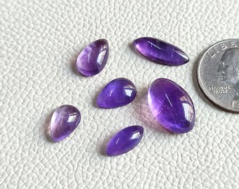 AAA グレード品質の天然の完璧なアメジスト カボション ジェムストーン