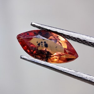 0.85Cts Natural Tanzania Sapphire Cut Stone Faceted Marquise Blue Dot Rare Sapphire Gemstone For Making Jewelry Precious Sapphire Cut Stone