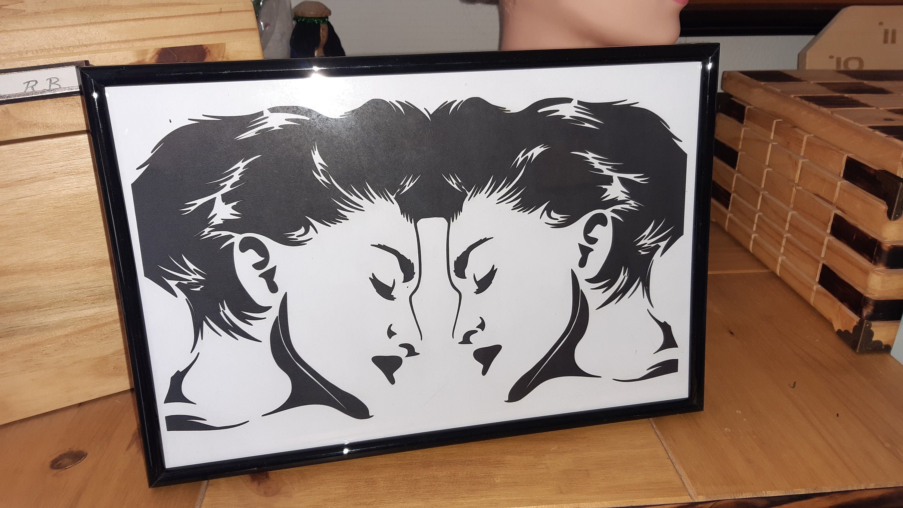 Décoration Cadre Mural ou à Poser, Madona Personnalisé Fait Main.