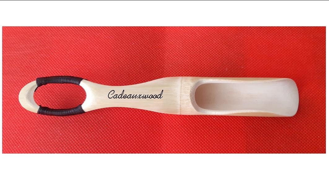 Cuillère à Thé en Bambou Personnalisée, Gravure Offerte.