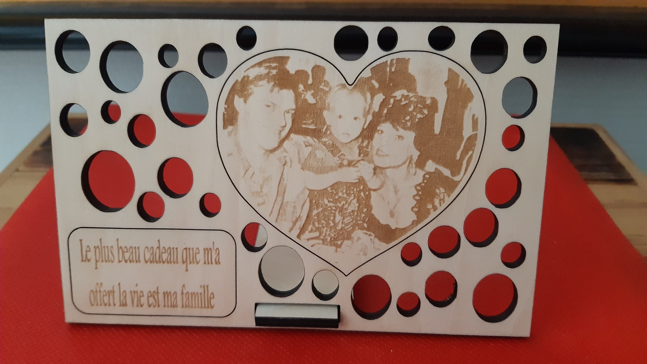 Cadre Photo Famille avec et Texte.