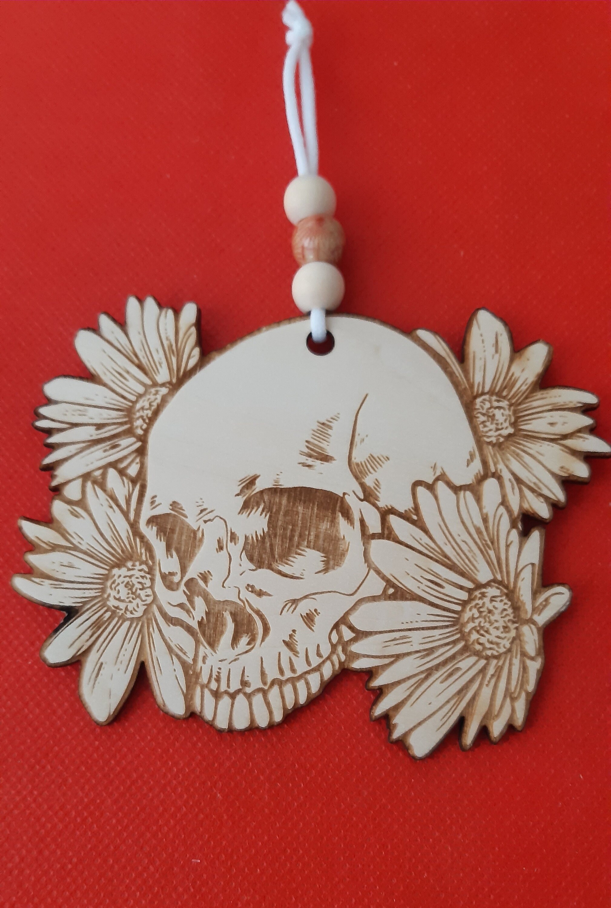 Boule de Noël Harley Personnalisée en Bois Tilleul, Décoration Du Sapin.