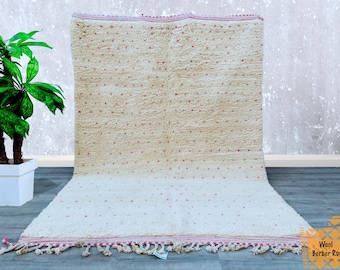 Moroccan Pink Rug, Handmade Rug, Custom Rug, Beni Ourain Rug, Tribal Berber Rug, Authentic Carpet, Tapis Marocain, Bohemian Teppich