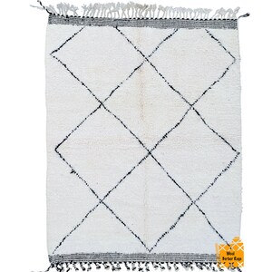 Morocco rug 5x8 FT- Handmade Beni Ourain Style, berber rug,Authentic beni ouarain Rug, moroccan style tapis marocain