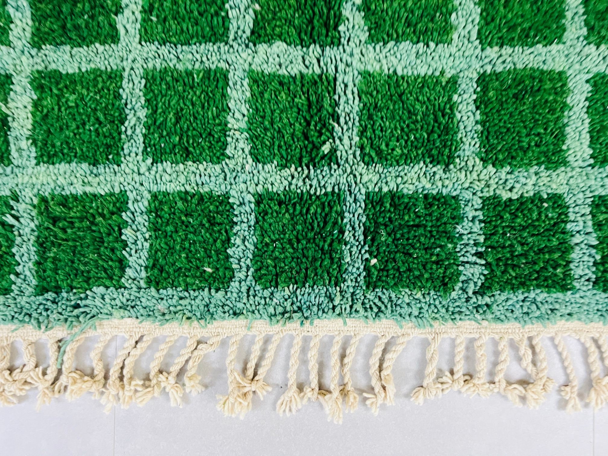 Greenarbic Rug Patterns Costum Moroccan Green Rug , New Berber Design Hand-knotted Moroccan Rug ...