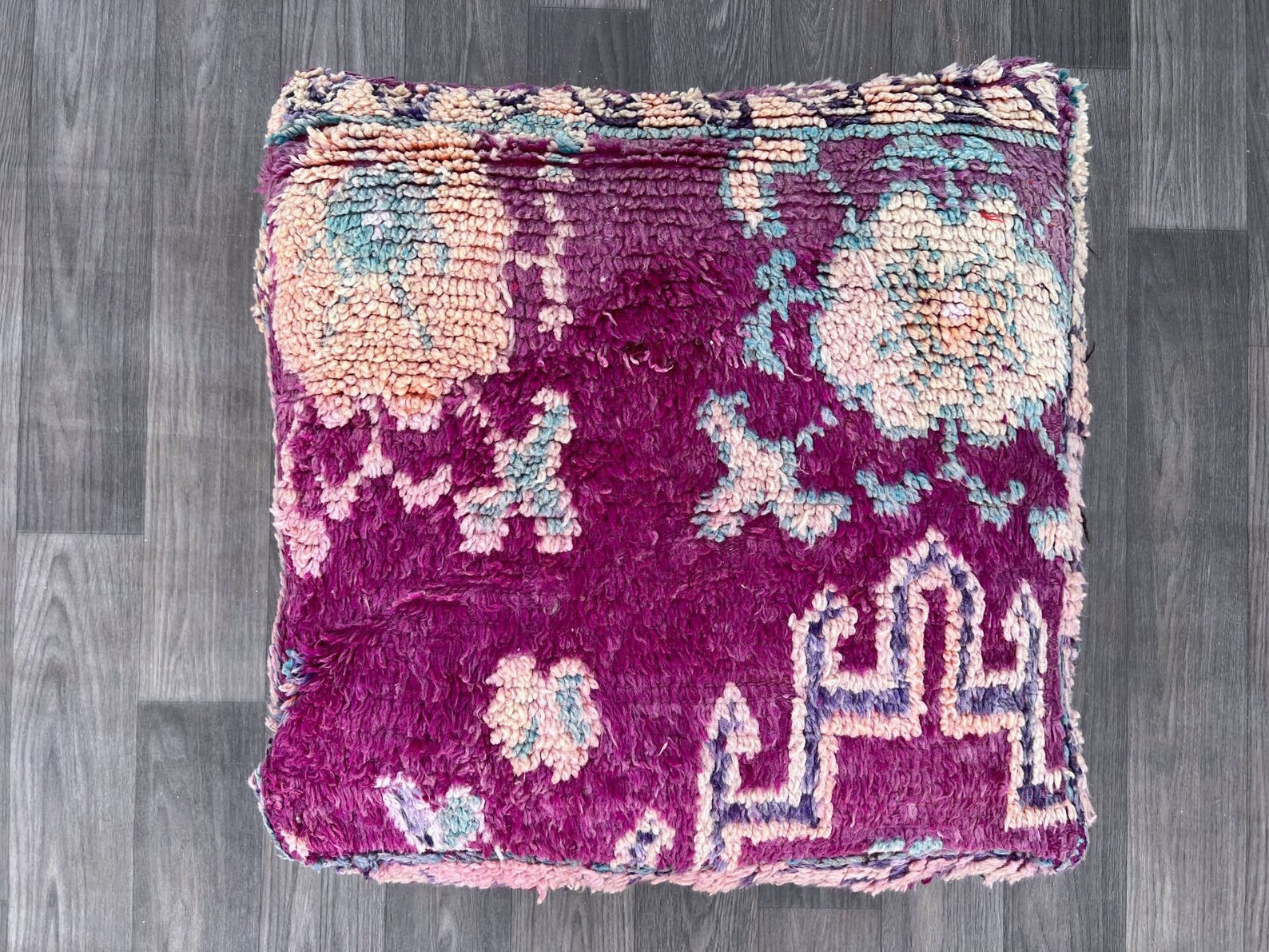 Moroccan Floor Cushion Moroccan Kilim Pillow Outdoor Morocco Etsy