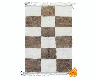 Beni ourain rug, Authentic Moroccan rug, Berber carpet, Genuine Wool rug, Handmade rug, Beni ourain style, Area rug, Tapis berbere, Teppich