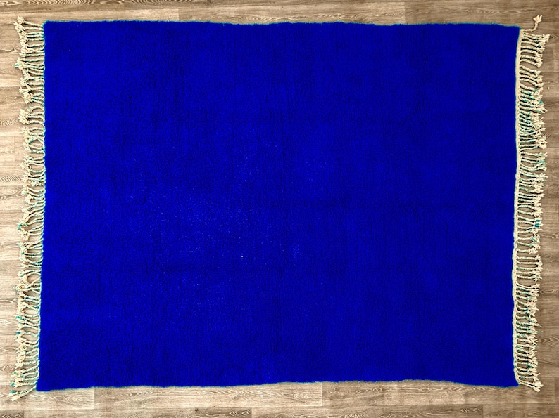 70% OFF** Moroccan Blue Rug - Berber Wool Rug - Custom Beni Ourain Rug ...