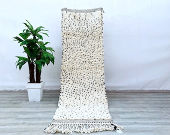 Custom Morocco Runner Rug, Moroccan Rug Runner Beni Ourain, Bespoke Hallway Rug, Custom Hall Runner Berber Azilal Carpet Made to Order