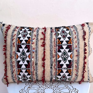 Moroccan Berber Pillow Cover-Moroccan Red Berber cushion Kilim style - Moroccan boho cushion,Sabra pillows