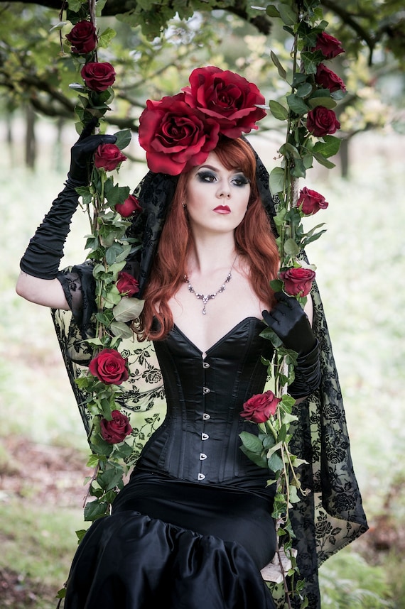 chinese dress ladies Killstar Pandora's Rose Mini Dress Black Red main image 0