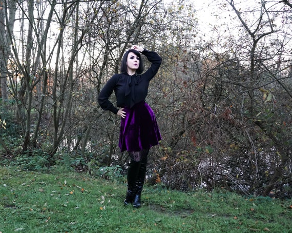 Flowy velvet skirt hot sale