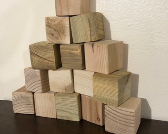 Box of wood blocks.