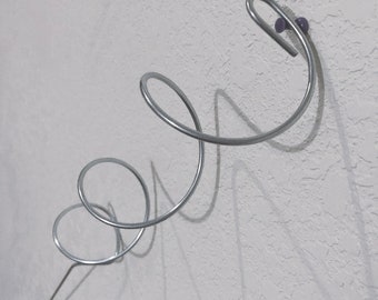 Spiral Metal Plant Support Stake – 20" Garden Support for Climbing Plants (Set of 2)