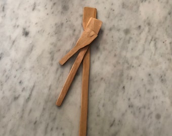 Spatula from up-cycled wood. 4”, 8”, 12” . Approximate size. Three pack set. Each unique.