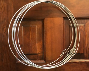 12 Inch Galvanized Wire Craft Rings (3 Pack) - Wreath Frame, Floral Hoop, Macrame Ring, Dreamcatcher, DIY Crafts, Made in USA