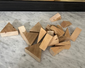 Wood wedges - up cycled!