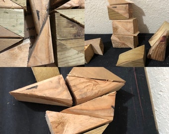 Wood wedges - up cycled!