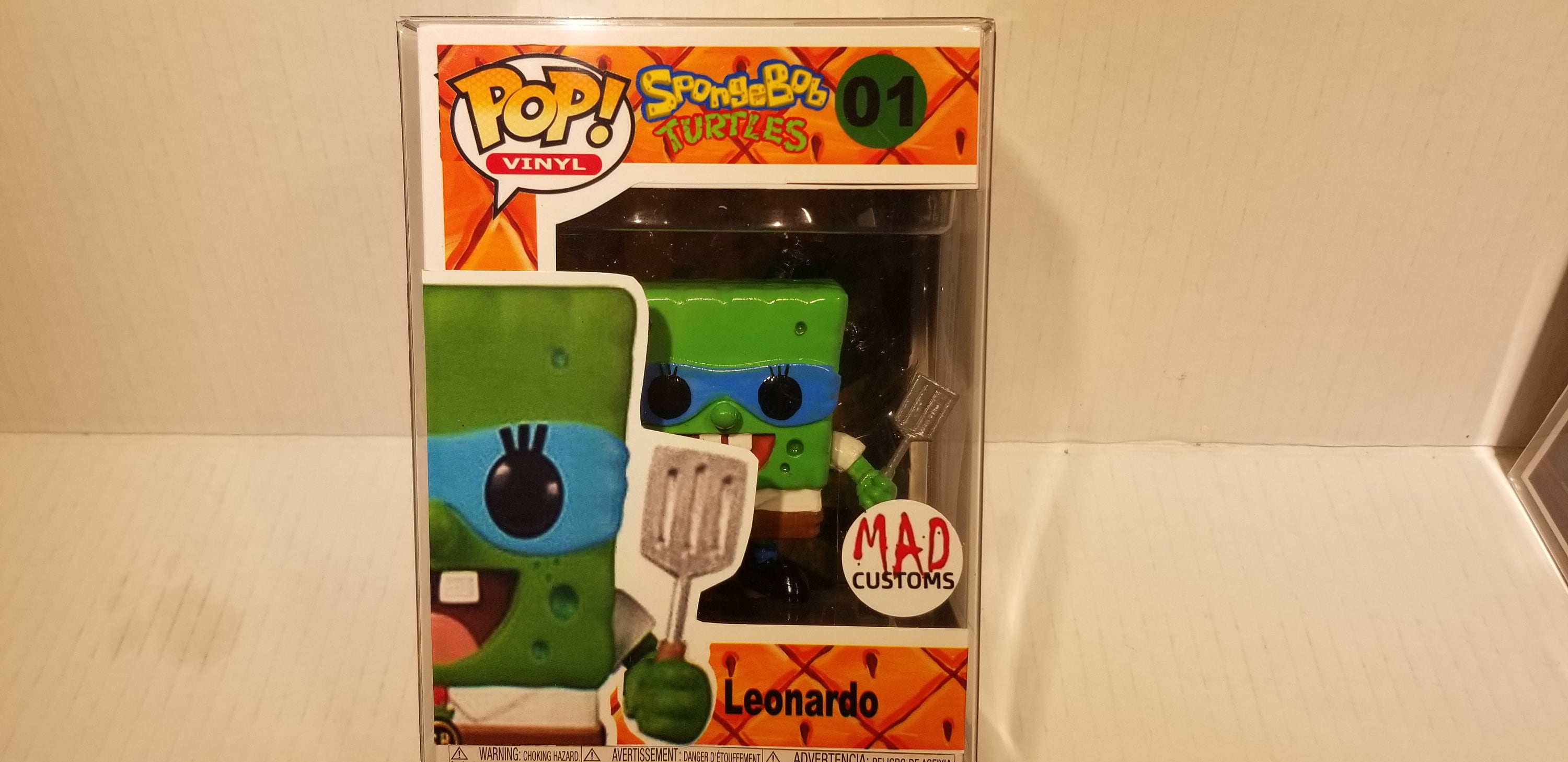 Funko Pop! Spongebob Leonardo and Plankton Shredder Ninja Turtles