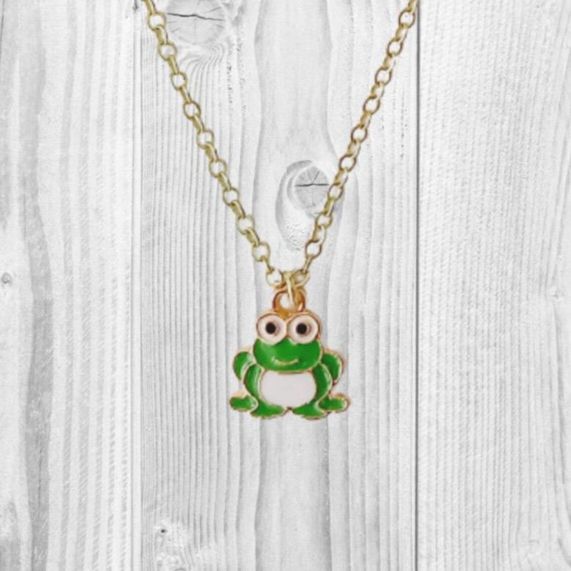 Frog Necklace Cute Jewelry for Friend Teen Girl Gifts Etsy