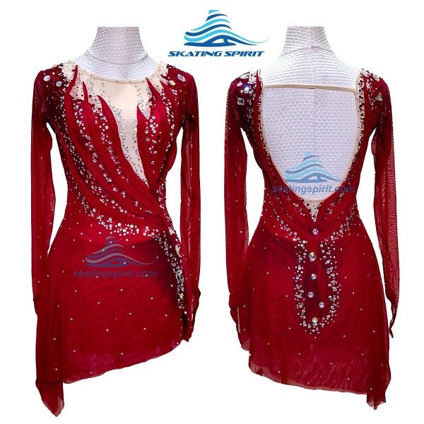 Custom Made Girls and Ladies Figure Skating Dress, Dance Costume - SD164