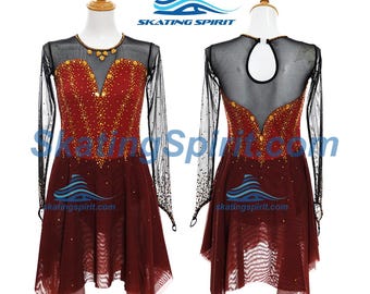 Custom Made Girls and Ladies Figure Skating Dress, Dance Costume - SD418