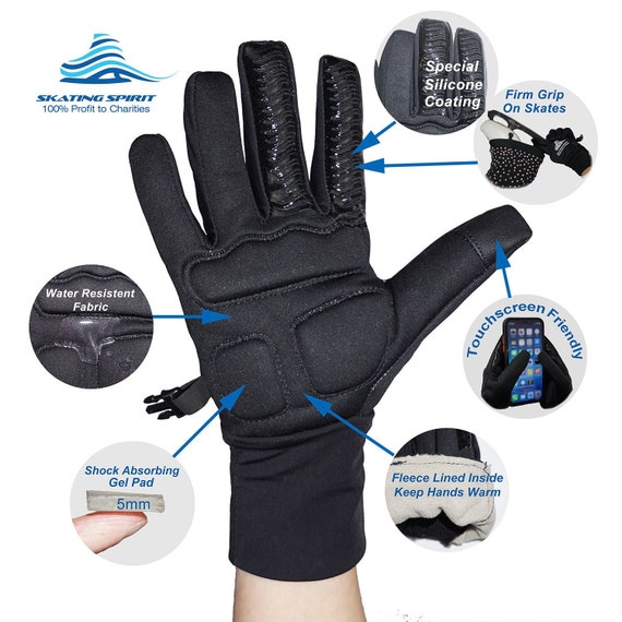 Padded Figure Skating Gloves 1 Pair Keep Hands Dry, Warm, and Protected 