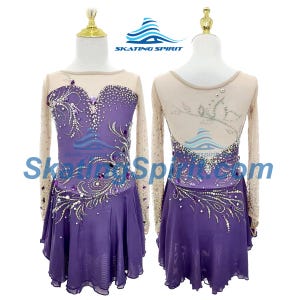 Maßgeschneidertes Mädchen und Damen Eiskunstlaufkleid, Tanzkostüm - SD101